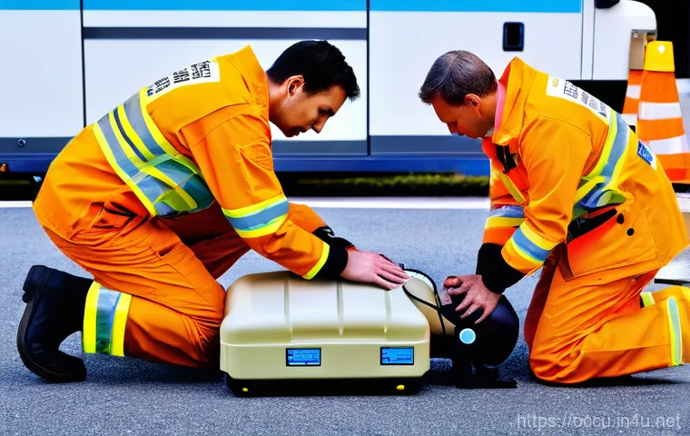 응급구조사 기초 의학 개념 - A focused and determined emergency medical technician (EMT) student, wearing clean, professional scr...