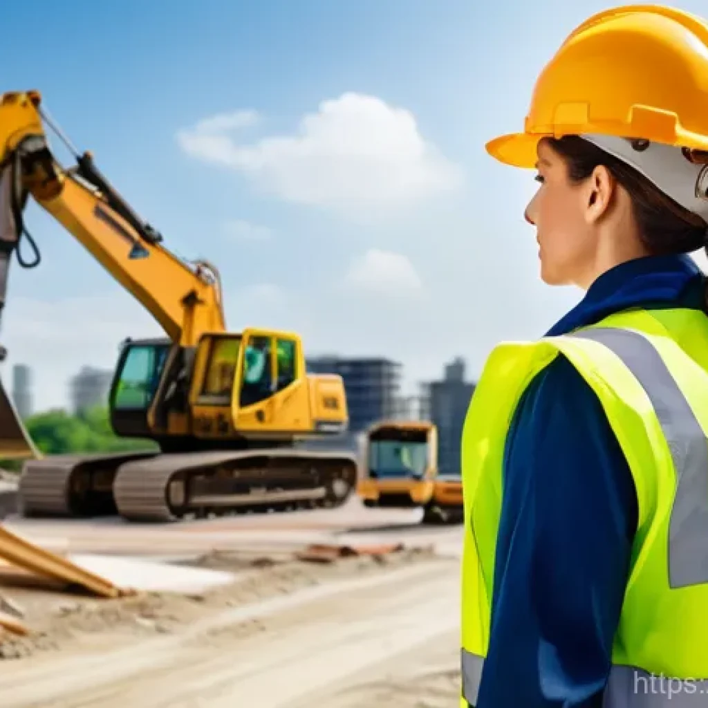 응급구조사와 커뮤니티 협력 - **Industrial Site Safety Guardian:**
    A dynamic, realistic photograph depicting a female emergenc...