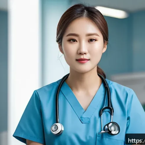 Home 32 응급구조사 인성면접 준비 - A confident emergency medical technician (EMT) candidate practicing interview skills in front of a m...
